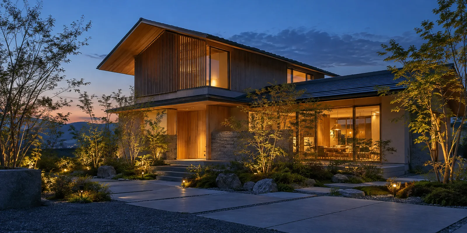 木造住宅を大きく見せる住宅・施工会社向けホームページのデザインサンプル